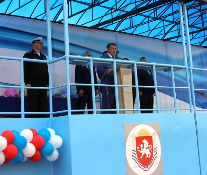 Спуск на воду МРК "Аскольд", Крым, 21 сентября 2021 года. Источник: rk.gov.ru