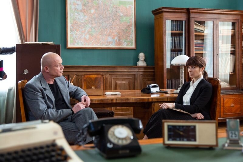 Кадр со съемок сериала «Мосгаз»