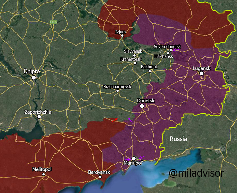 Примерная обстановка на фронте на 20.03.2022