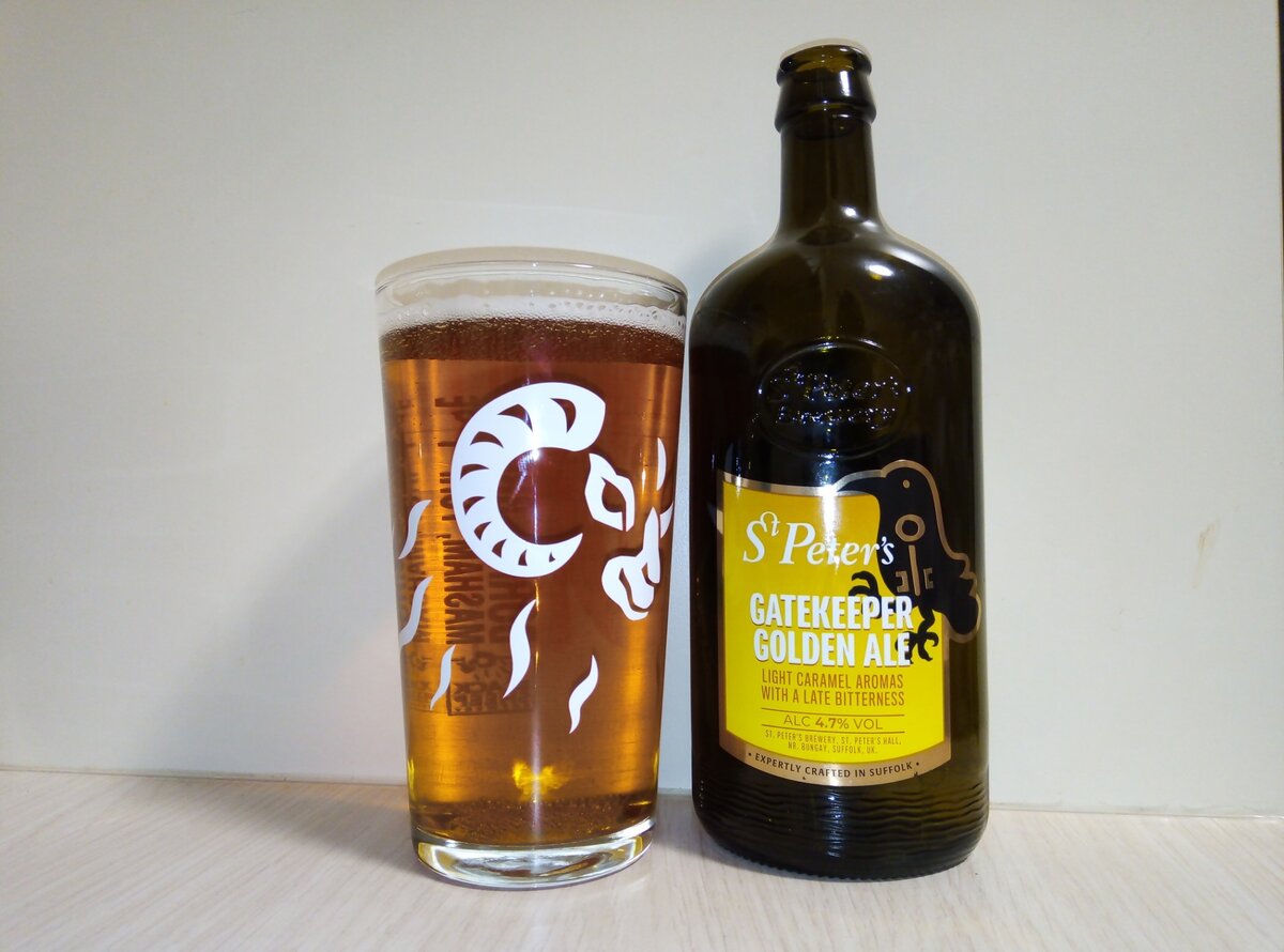 «Gatekeeper Golden Ale» в стакане. Фото автора