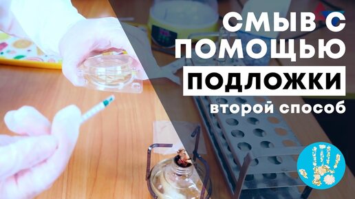 Смыв с помощью подложек «Петритест». Вариант 2