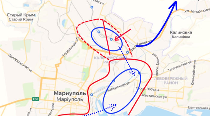Попытка прорыва бойцов ВСУ прорваться из кольца окружения в Мариуполе 11 апреля