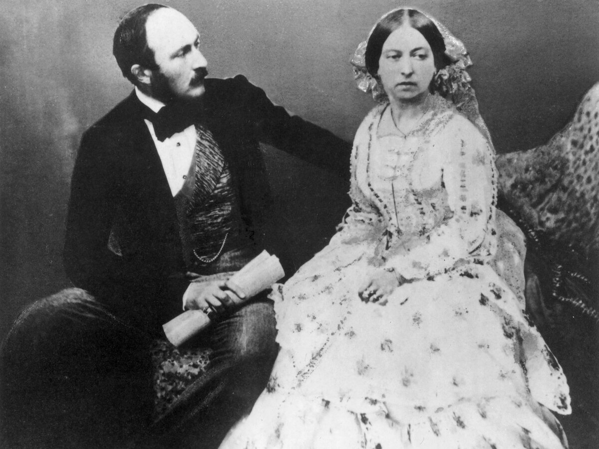 Альберт и  королева Виктория. Фото 1854 года