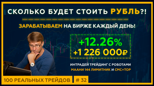 Сколько будет стоить РУБЛЬ?! Зарабатываем на бирже КАЖДЫЙ ДЕНЬ. Интрадей трейдинг с МААНИ 144.