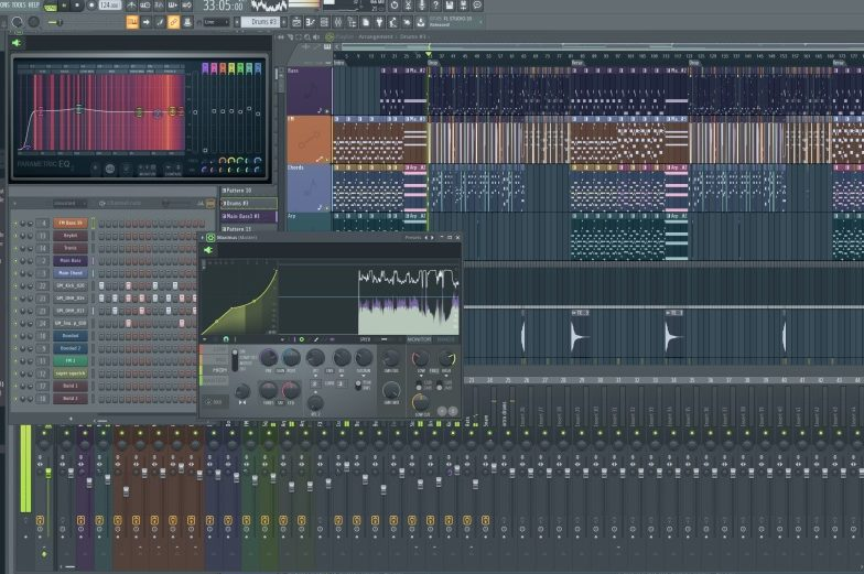 Интерфейс FL Studio (не пугайтесь, при знакомстве этот кишмиш будет выглядеть понятнее)