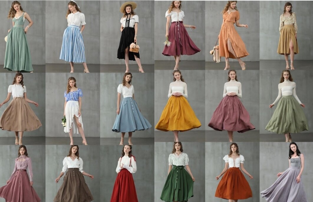 С чем носить юбку-солнце: 25 образов, которые каждая захочет повторить