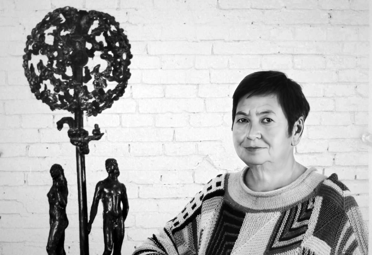 Скульптор Марина Левинская. персональная выставка , фото с афиши выставки в выставочном зале МСХ октябрь 2018г. 