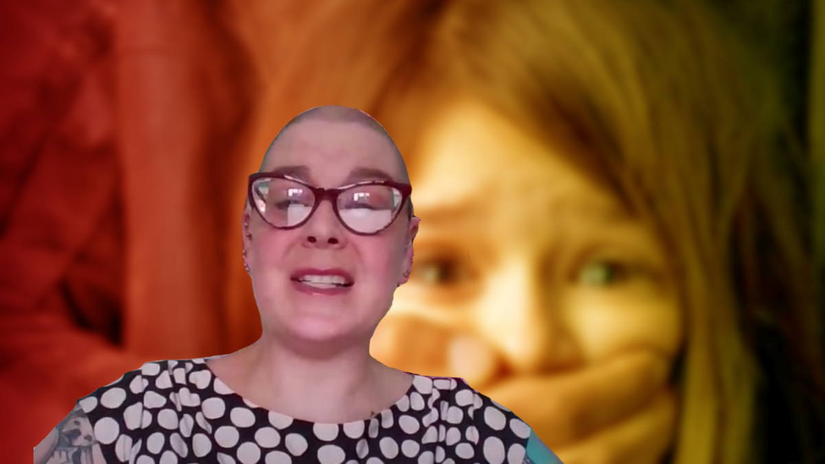 На фото Миранда Гэлберт, лицензированный сексопатолог и консультант исправительных учреждений Пенсильвании. Лицо "вырезано" с онлайн-трансляции