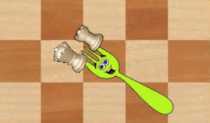 Нападение одной фигурой на две.