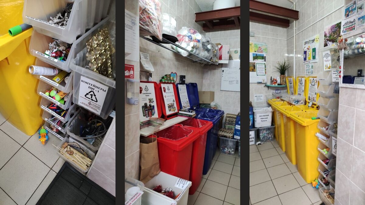 Пункт организовали на 10 квадратных метров. Для хранения накопленного есть дополнительное помещение.