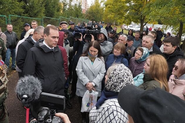    Глава Мордовии Артем Здунов на встрече с родственниками призывников пресс-служба правительства Мордовии