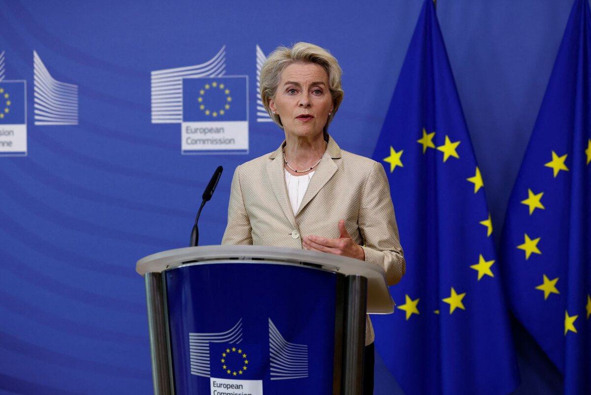 EU-Kommissionschefin Ursula von der Leyen in Brüssel Foto: Yves Hermann / REUTERS