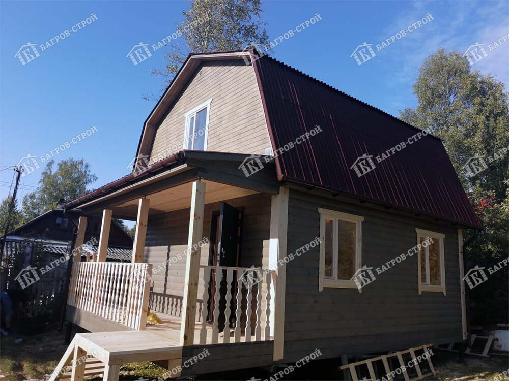 Фото построенного дома по проекту "Аполин"