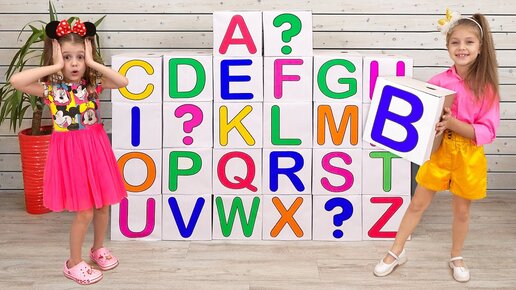 Eva learns Funny English Alphabet