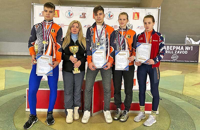 Братья Николаевы, тренер Ольга Доколина, Ксения Сысоева, Валерия Королькова