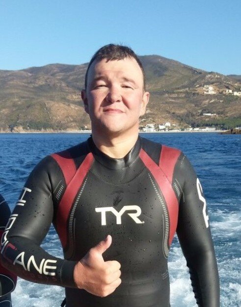 Ержан Есимханов из Англии доплыл до Франции