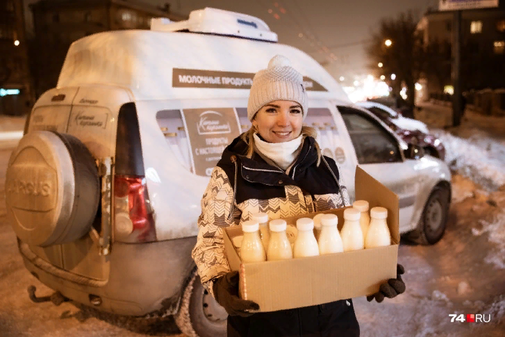Фермерша Екатерина Лычагина из села Бородиновка Челябинской  области