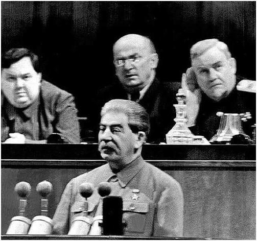 Сталин выступил с очень краткой речью - главное было позже