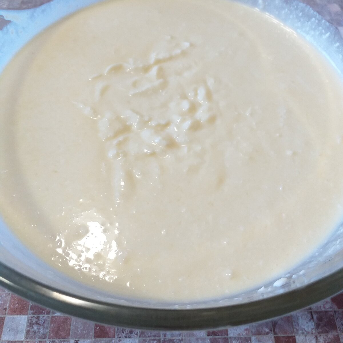 Массу взбиваем до однородной консистенции