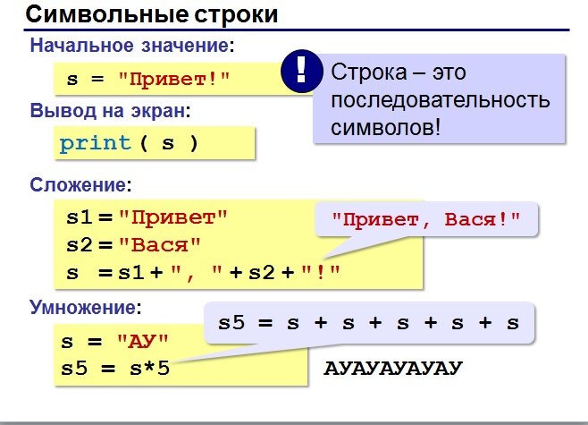 Символьные строки