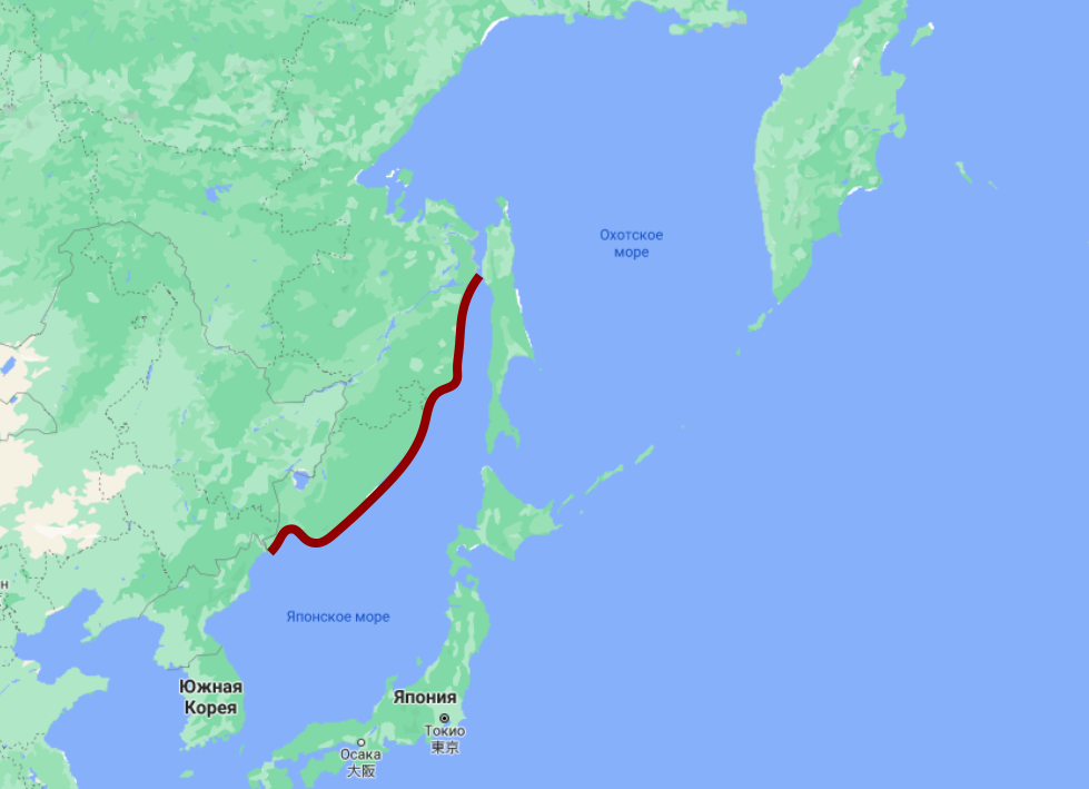 Охотское японское. Владивосток Япония. Владивосток до Японии. Владивосток Япония море. Сахалин и Владивосток на карте.