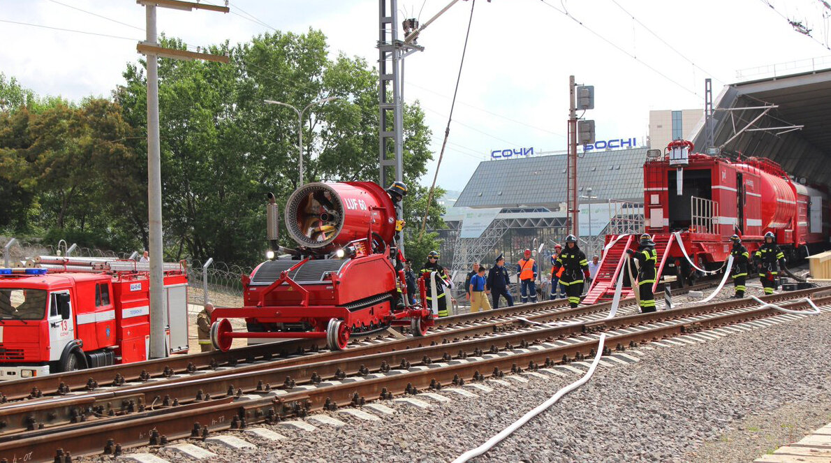 Пожарный поезд первой категории