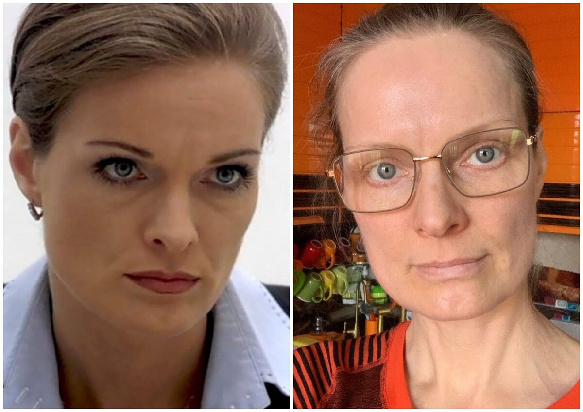 Ольга Копосова в сериале "След" и сейчас
