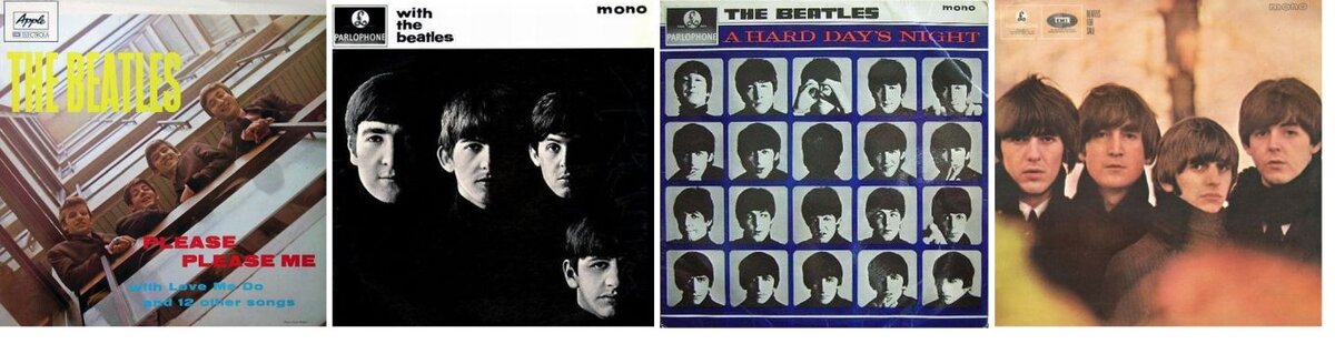 Первые четыре альбома The Beatles