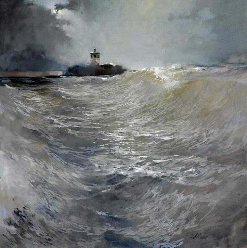 Маяк. Художник Александр Савин. 2005 г. 