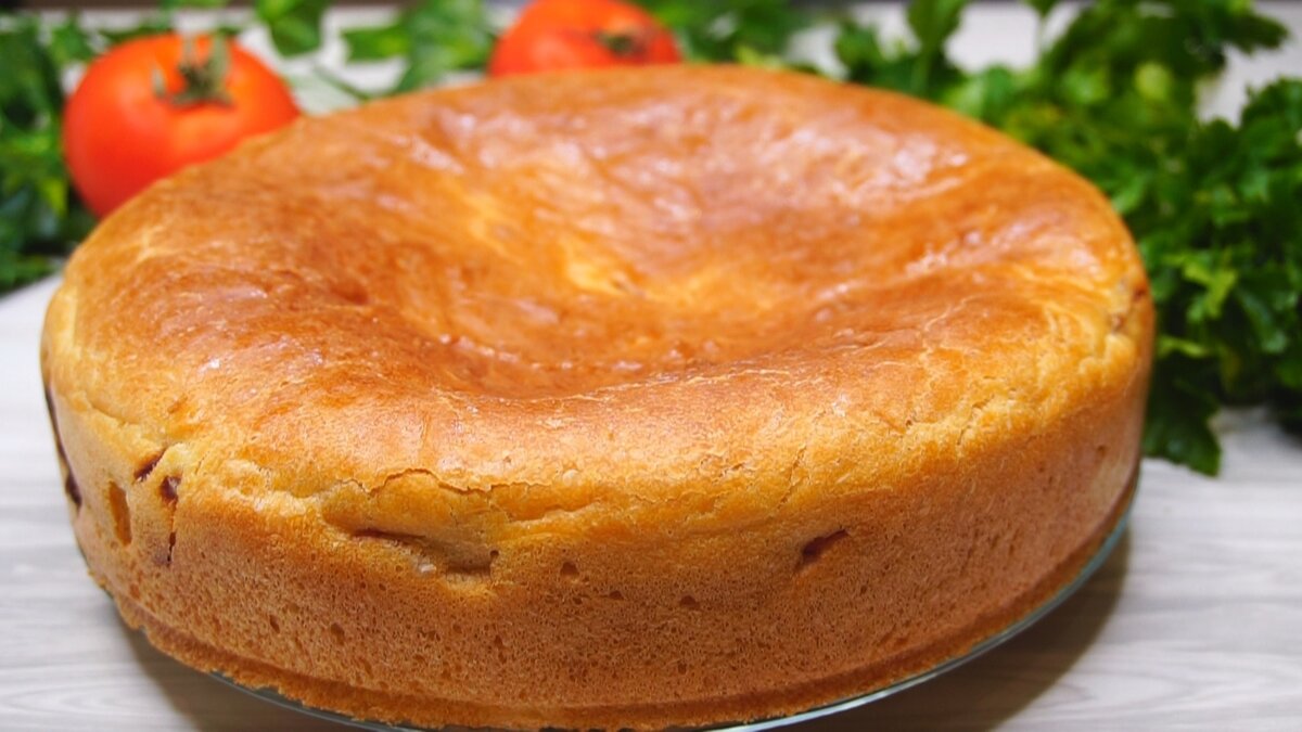 Самый вкусный заливной пирог из капусты