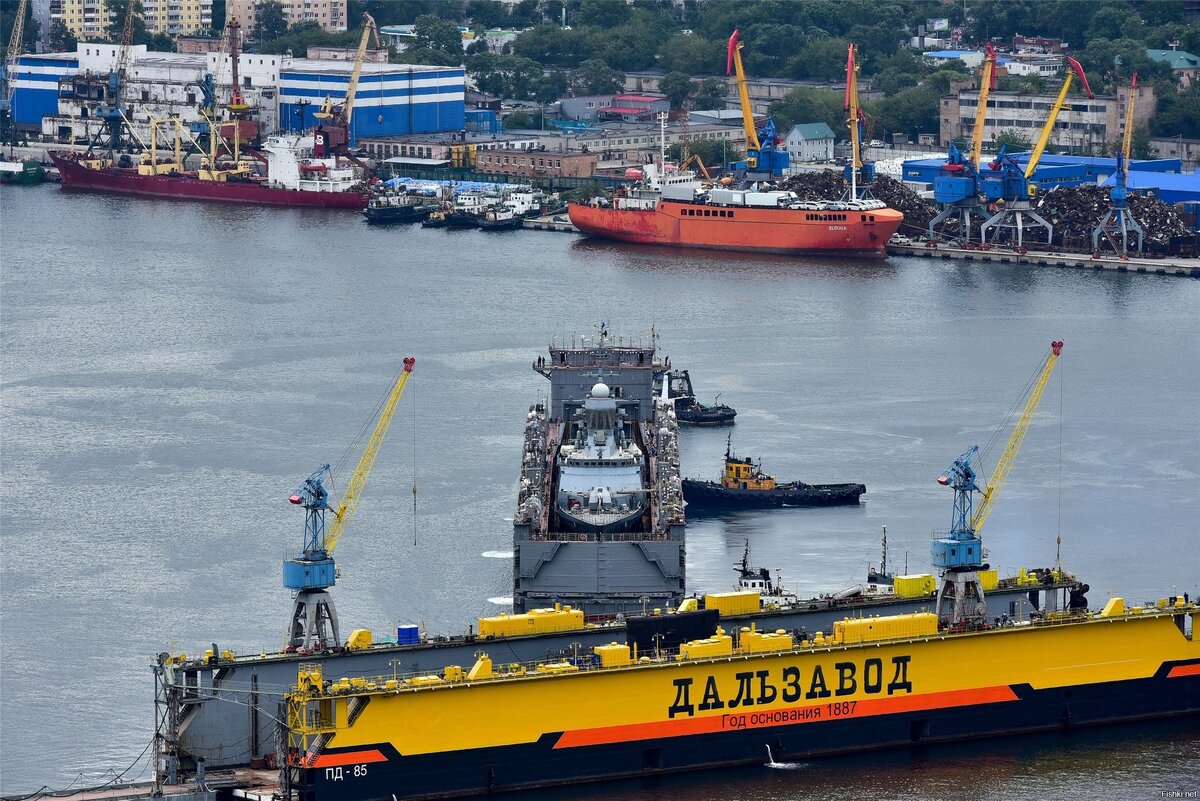 Плавучий док Дальзавода. Наши дни.
