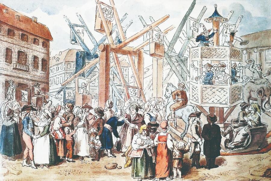 Картина «Гулянье на пасхальной неделе в Санкт-Петербурге». Художник Г. И. Скородумов. Фоторепродукция из открытых источников.