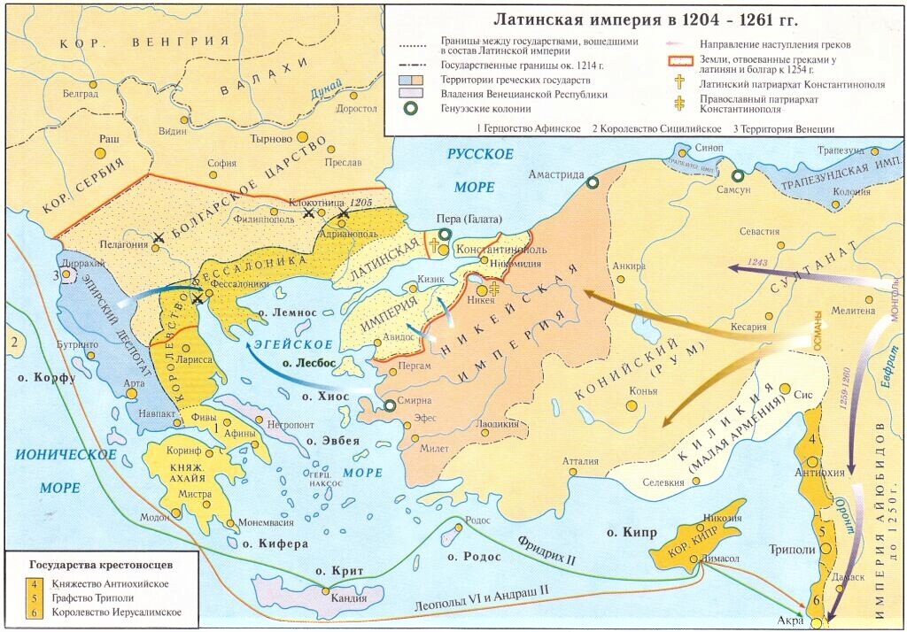 Карта балкан и малой азии