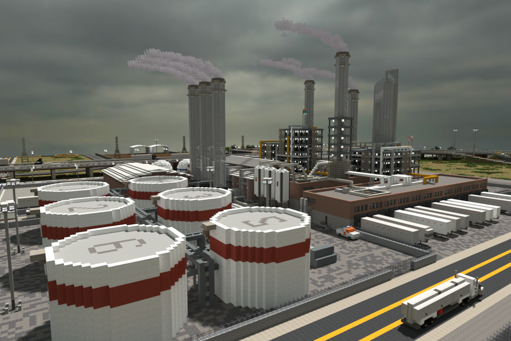 Sci Fi база в Minecraft