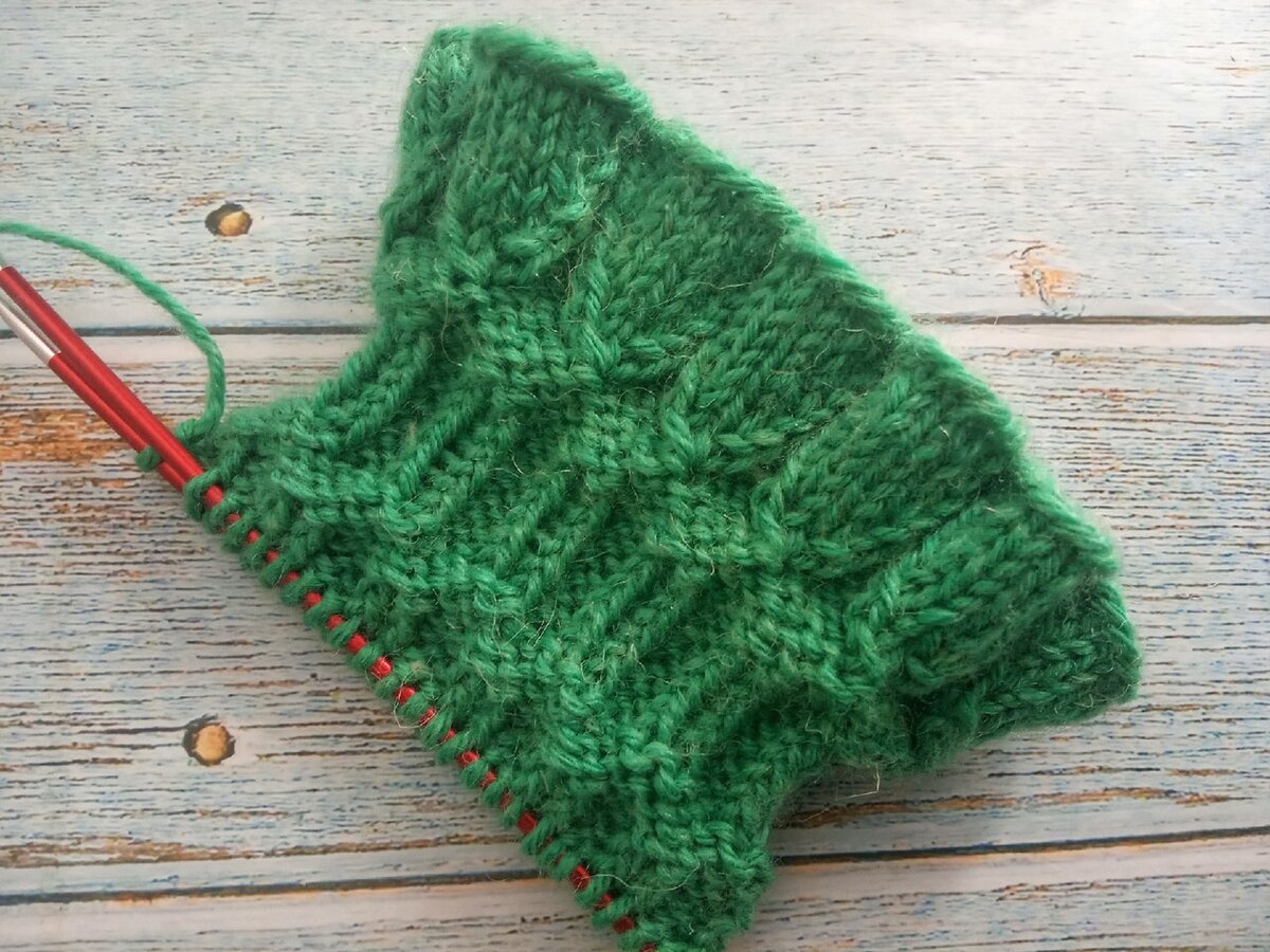 Как связать рюши на носках