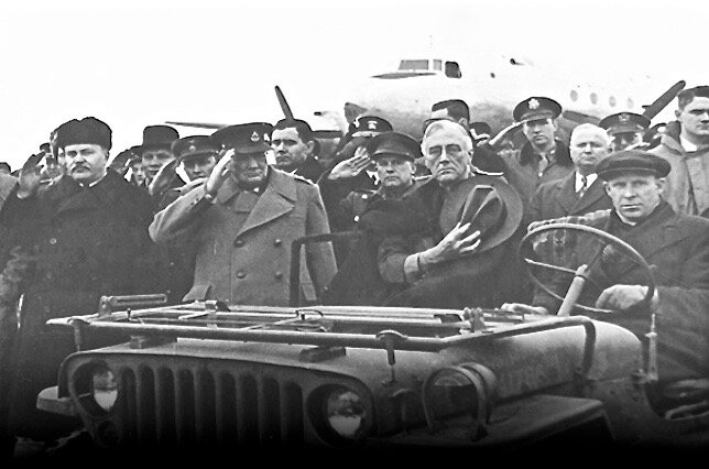 Встреча на аэродроме в г Саки. Крым 1945 г.