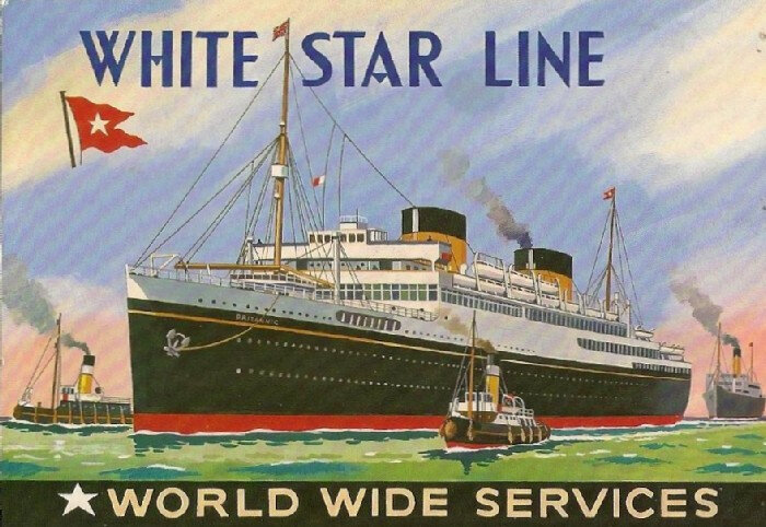 Официальный рекламный постер компании "White Star Line"