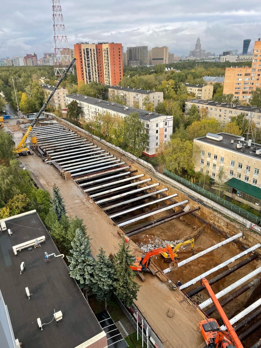 👀 Панорамный обзор строительства 🚇 станции «Народное Ополчение» (проектн.  «Проспект Маршала Жукова») 💸Рублëво-Архангельской линии | Развитие  Метрополитена в Москве | Дзен