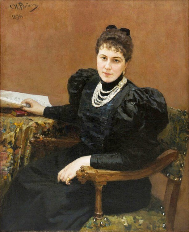 Илья Репин. Портрет М.К.Тенишевой. 1896 год.
