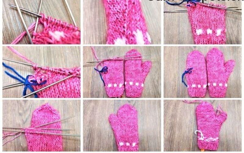 Вязание шарфа спицами для девочки