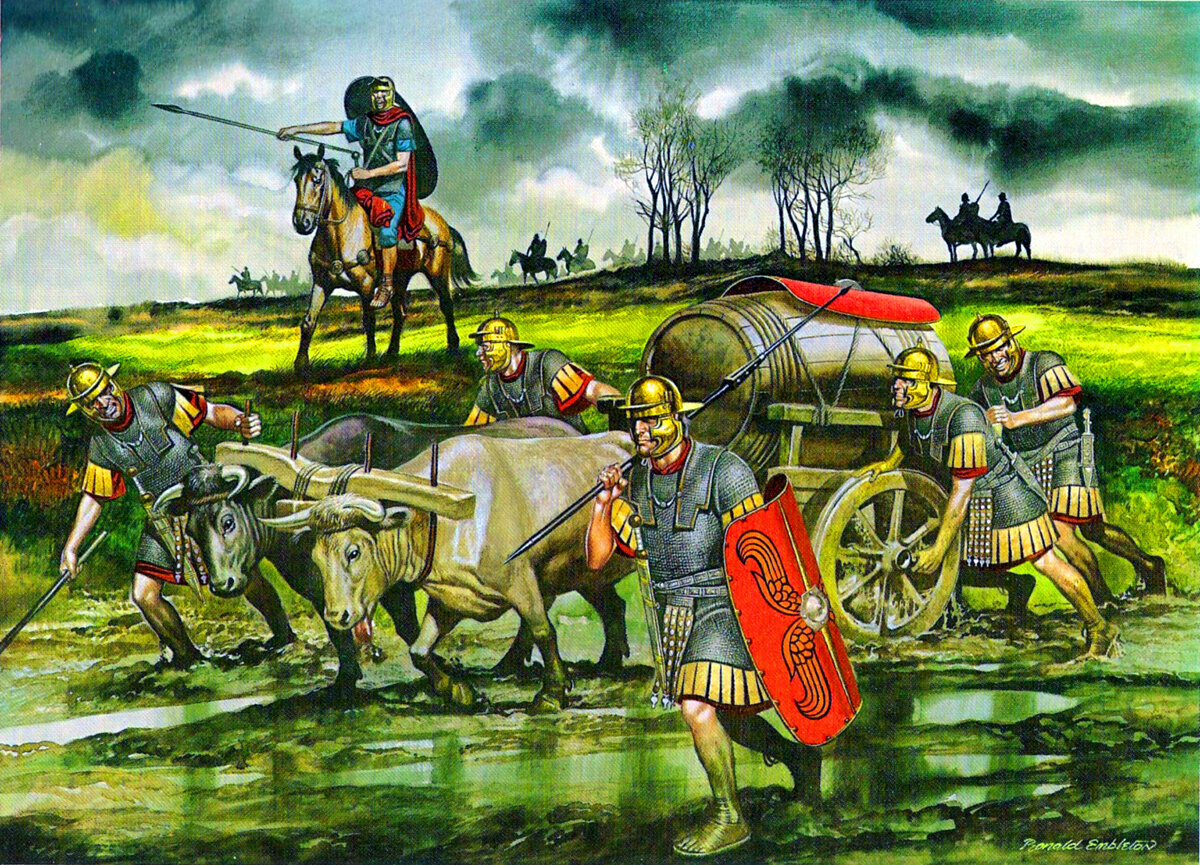Римское снабжение. Иллюстратор: Ronald Embleton