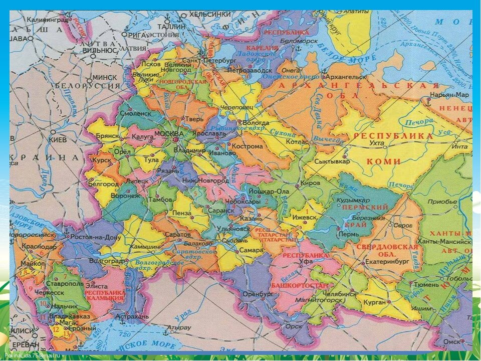 Карта евро осие