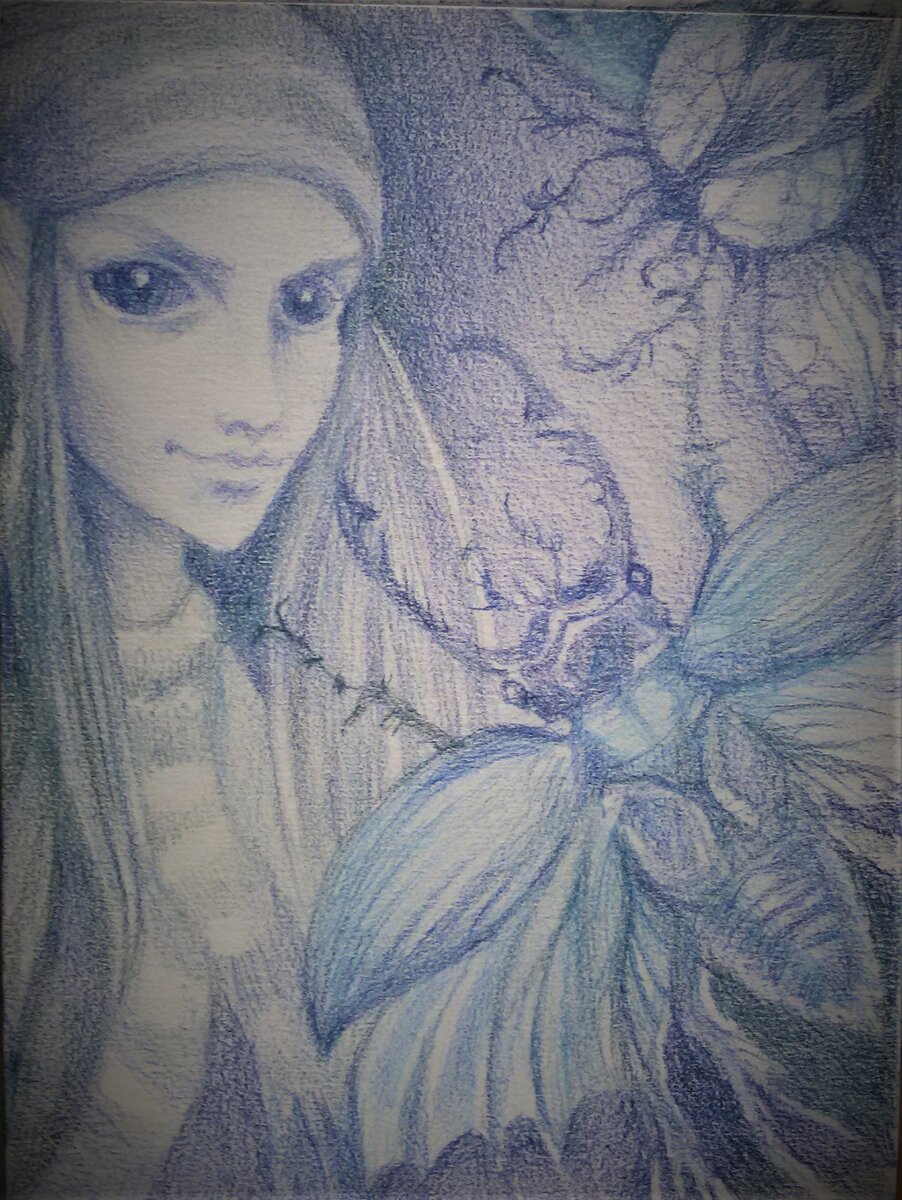 Рисунок автора. Вдохновлен один из фейри художника Брауна Фрауда