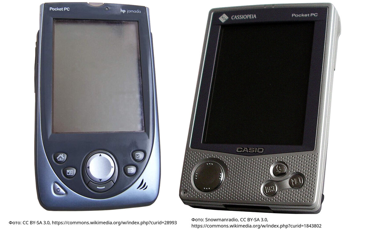 HP Jornada 568 и Casio Cassiopeia E-125