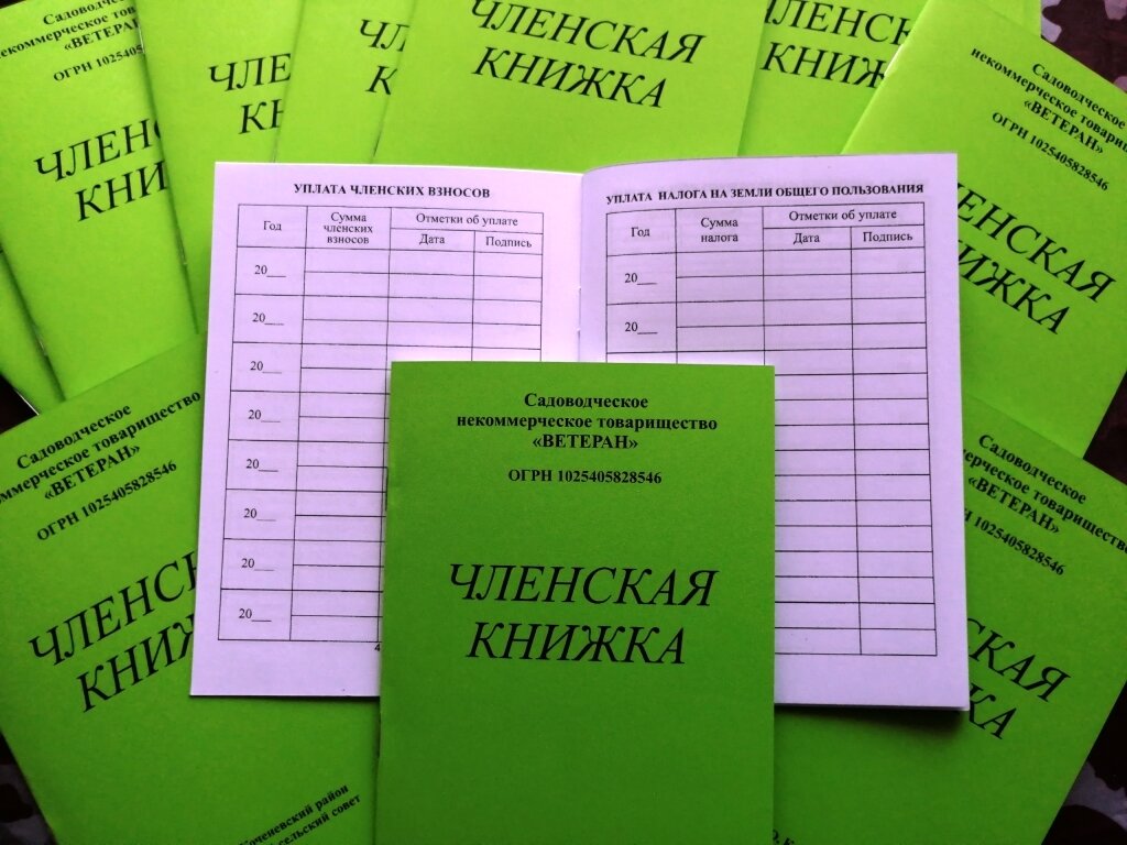 Членская книжка гск образец