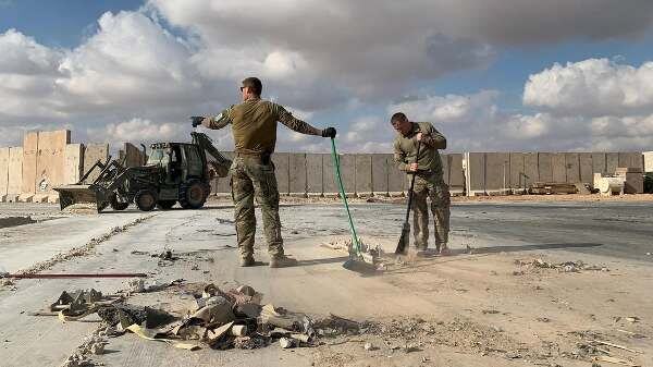 Американские военные на базе «Айн аль-Асад» в Ираке.
Иллюстрация: AFP