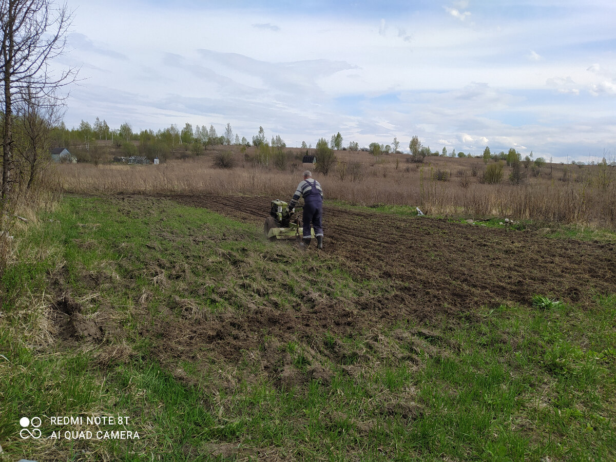 от широты душевной аж пол газона вскопал))) 