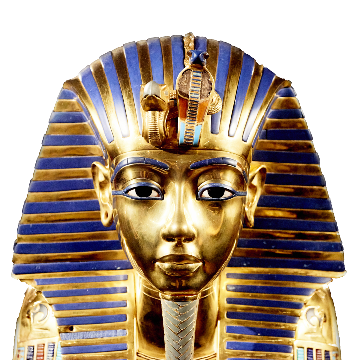 Золотая маска Тутанхамона, реплика. Фото: Shutterstock
