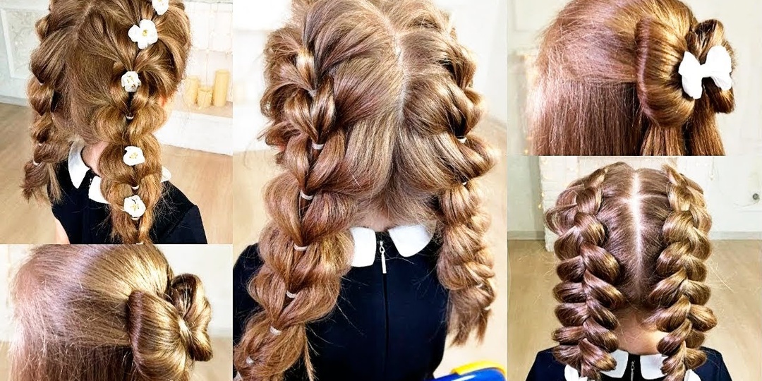 Самые лучшие прически для девочек на выпускной.
