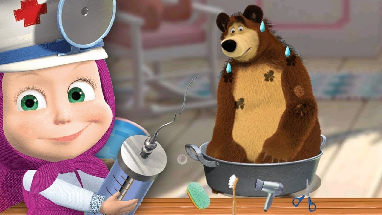 маша и медведь чудеса медицины. маша и медведь доктор. маша доктор из мультика. маша и медведь маша доктор и волки. маша и медведь чудеса медицины.